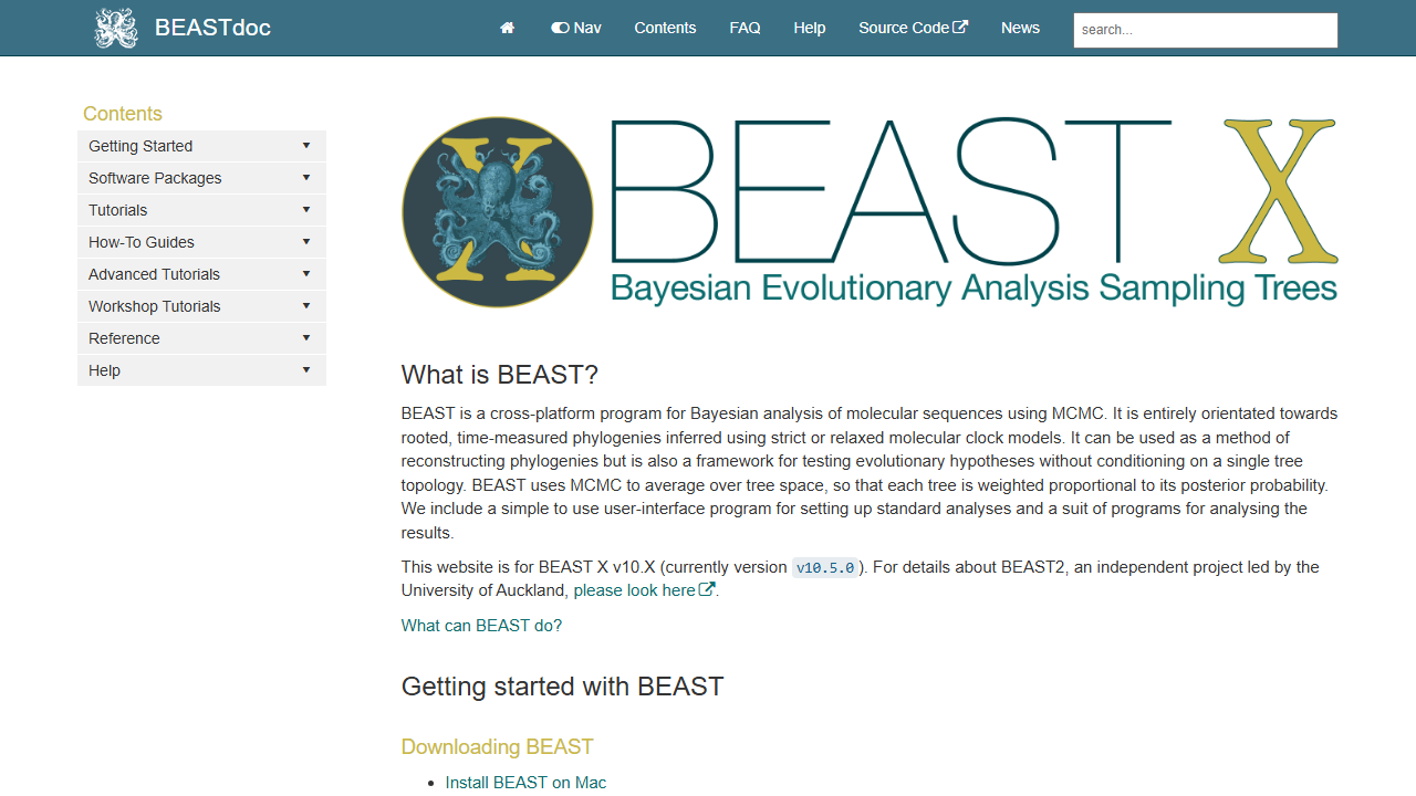 Bayesian Methods in Evolutionary Biology (BEAST)